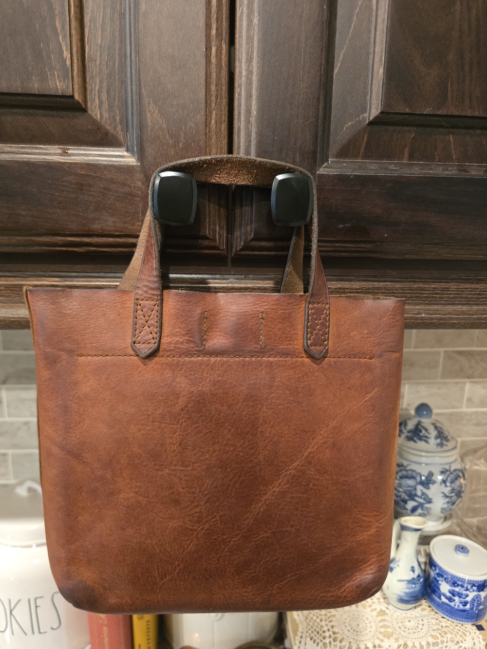 Madewell Brown Leather Crossbody Tote